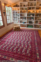 Load image into Gallery viewer, Royal Bokhara Afghan Rug (Large) designed by Shotori Bagmal
